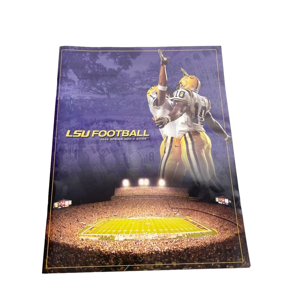 LSU Tigers Football Spring 2005 Media Guide Les‎ Miles Stats Player Profiles